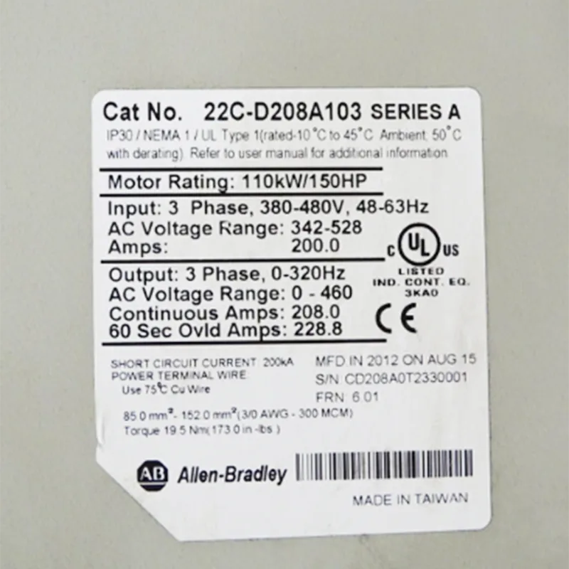 Allen Bradley 22C-D208A103